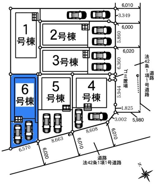 東海市富貴ノ台新築戸建全6棟6号棟