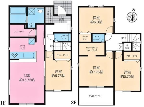 安城市姫小川町新築戸建全7棟3号棟