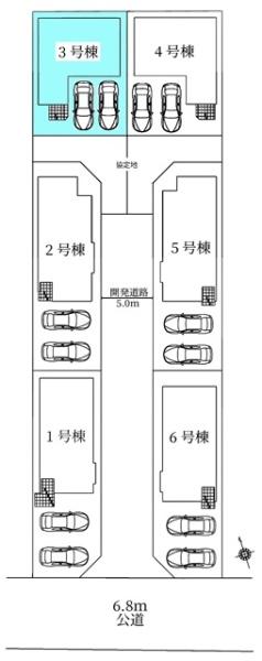 豊田市細谷町新築戸建全6棟3号棟