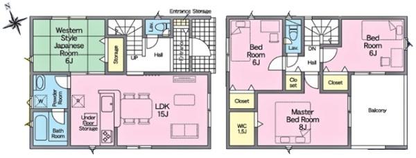 岡崎市矢作町新築戸建全2棟1号棟