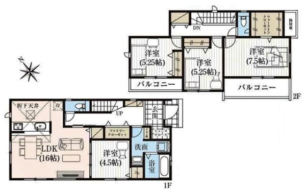 岡崎市矢作町新築戸建全3棟2号棟