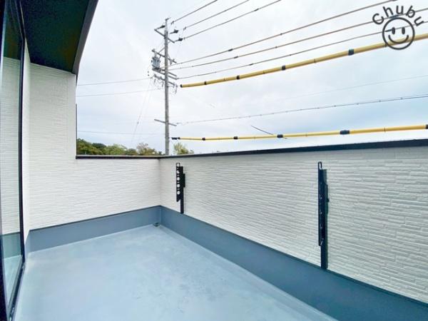 豊田市平山町新築戸建全2棟1号棟(バルコニー)