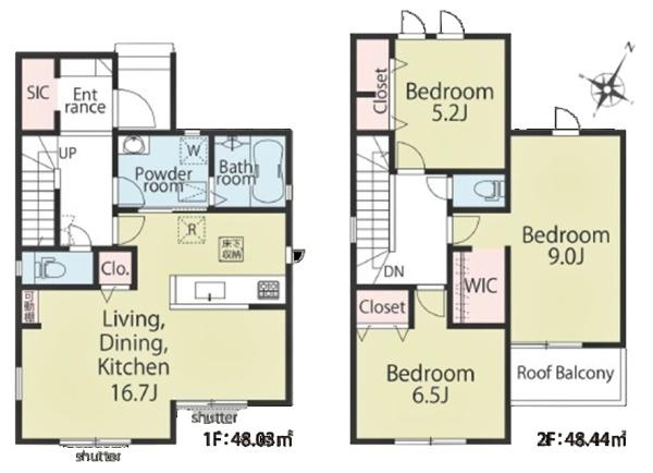 東海市加木屋町新築戸建全2棟2号棟