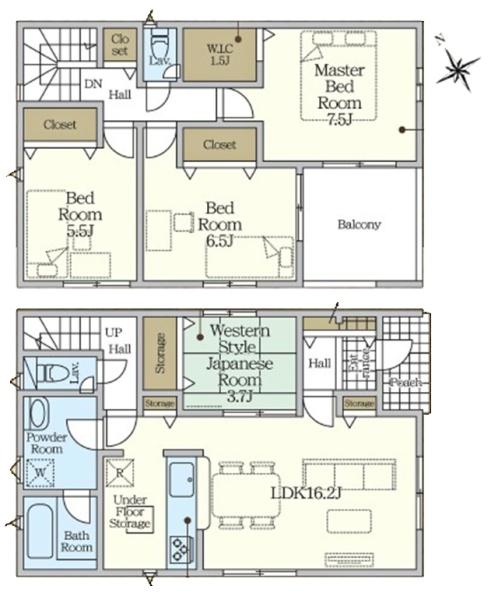 岡崎市本宿台新築戸建全5棟1号棟
