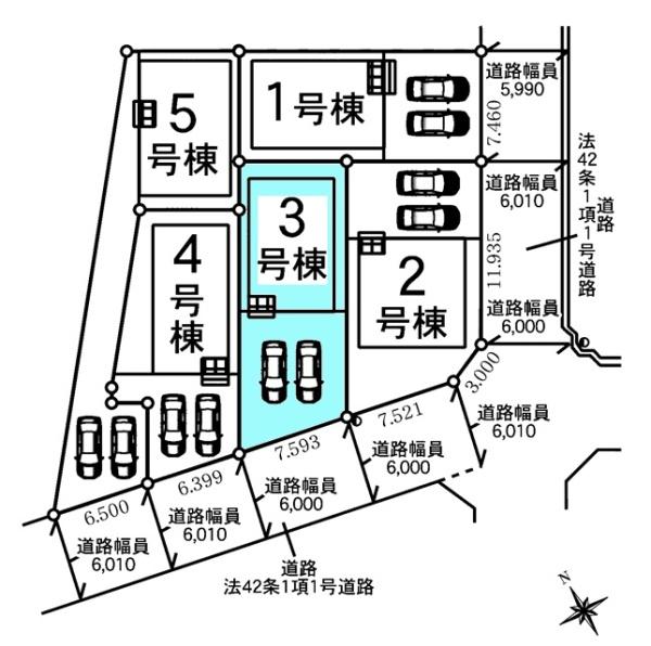 岡崎市本宿台新築戸建全5棟3号棟