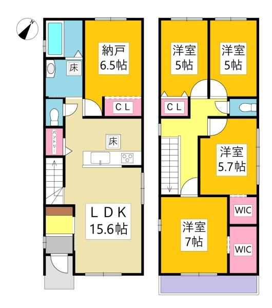 岡崎市中島西町新築戸建全2棟1号棟