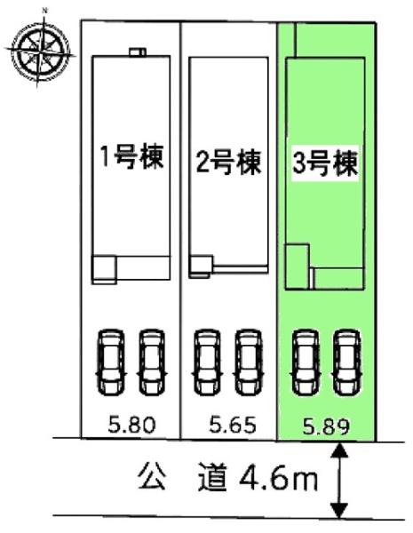 豊田市永覚新町新築戸建全3棟3号棟
