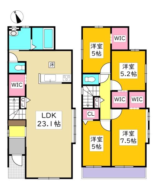 豊田市細谷町新築戸建全6棟2号棟