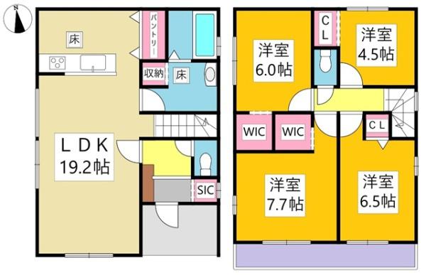 岡崎市上里新築戸建全3棟2号棟
