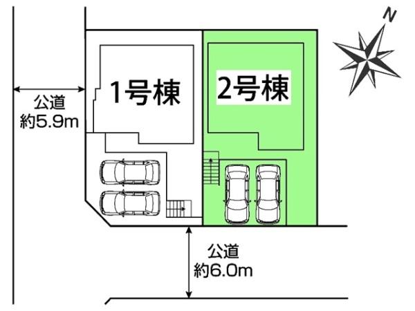 豊明市二村台新築戸建全2棟2号棟