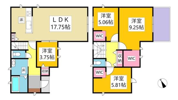 岡崎市下和田町新築戸建全3棟2号棟
