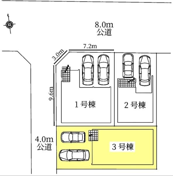刈谷市高津波町新築戸建全3棟3号棟