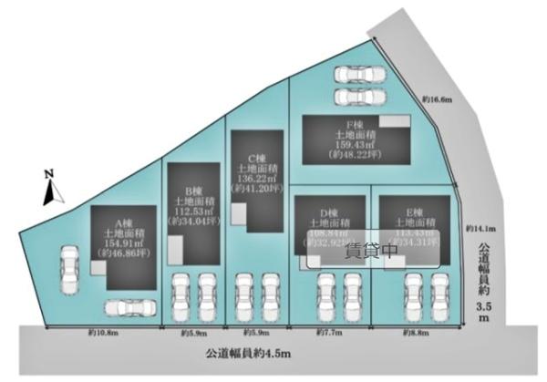 蒲郡市清田町新築戸建全6棟C号棟