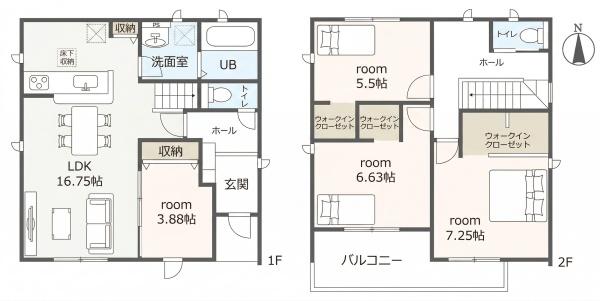 豊橋市高師町新築戸建全2棟1号棟