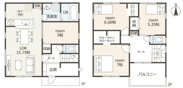 豊橋市高師町新築戸建全2棟2号棟