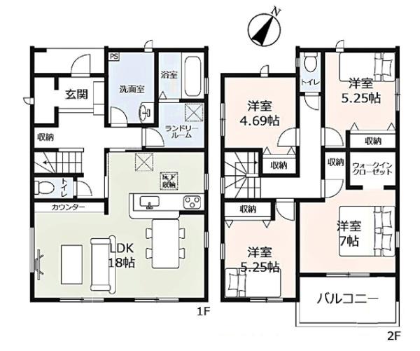 豊橋市東脇4丁目新築戸建全6棟2号棟