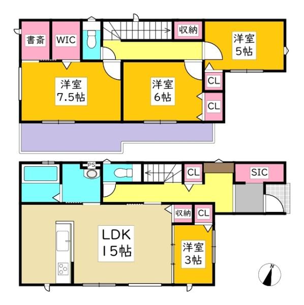 岡崎市細川町新築戸建全2棟1号棟