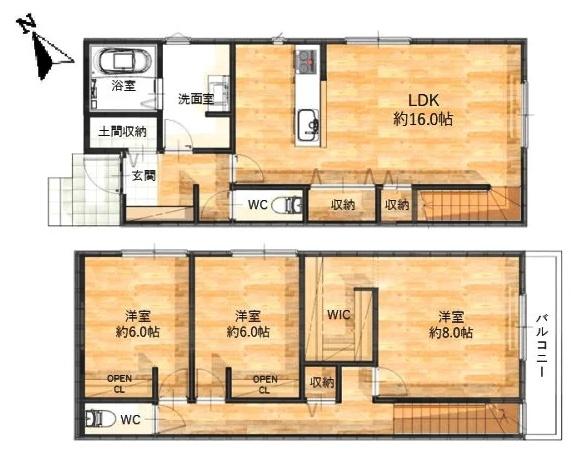 岡崎市野畑町新築戸建全4棟D号棟
