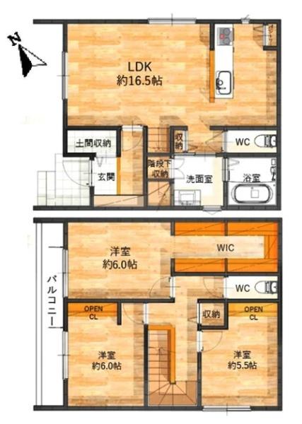 岡崎市野畑町新築戸建全4棟B号棟