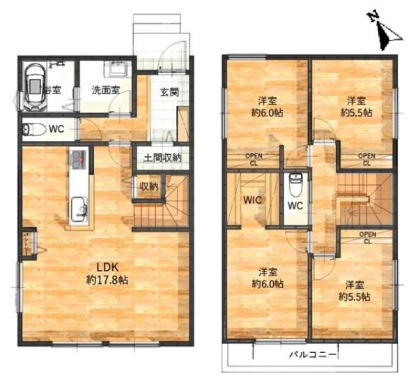 岡崎市野畑町新築戸建全4棟A号棟