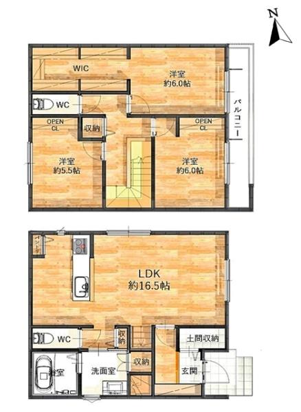 岡崎市中町新築戸建全1棟　A号棟