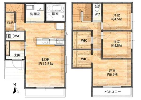 蒲郡市清田町新築戸建全6棟A号棟