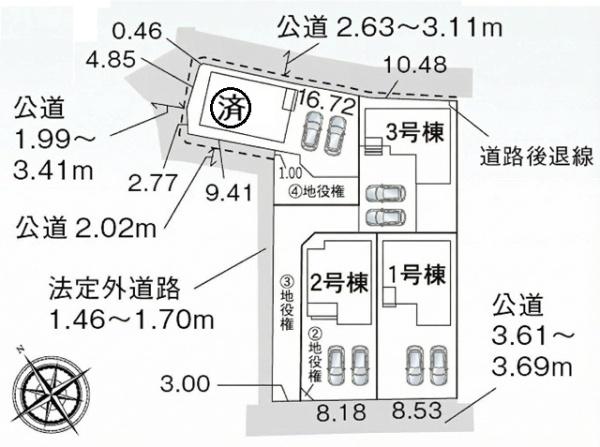 蒲郡市三谷町新築戸建全4棟2号棟