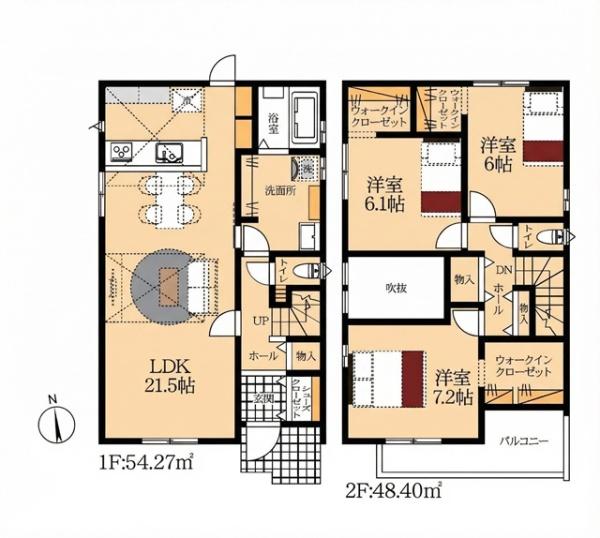 蒲郡市豊岡町新築戸建全2棟2号棟