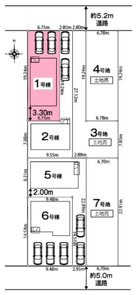 豊川市本野町新築戸建全7棟1号棟
