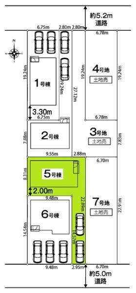 豊川市本野町新築戸建全7棟5号棟