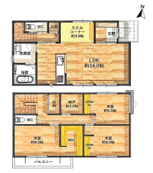 岡崎市矢作町新築戸建全3棟A棟