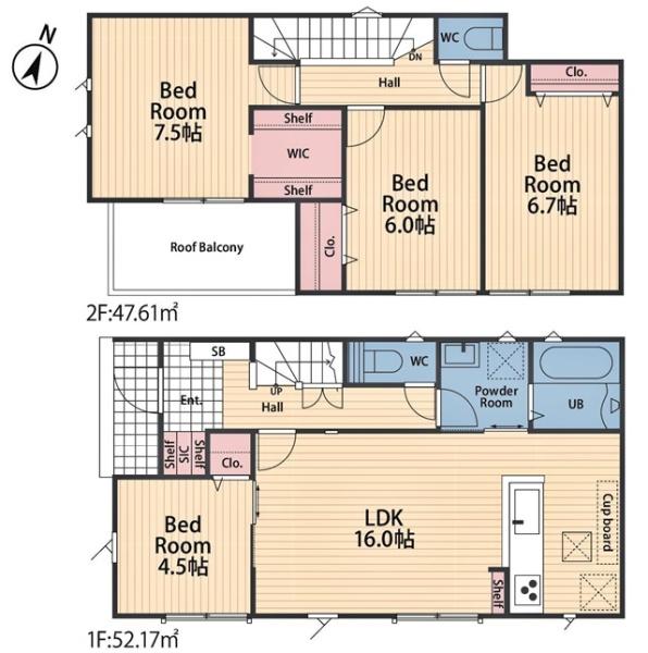 豊川市国府町新築戸建全2棟1号棟
