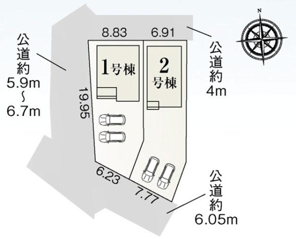 蒲郡市三谷町二舗新築戸建全2棟2号棟