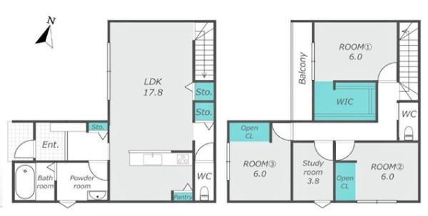 豊川市国府町新築戸建全2棟B号棟