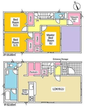 豊橋市石巻西川町新築戸建全3棟2号棟