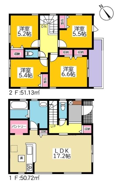 刈谷市井ケ谷町新築戸建全4棟2号棟