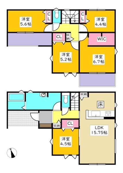 豊明市阿野町新築戸建全2棟2号棟