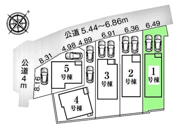 刈谷市井ケ谷町新築戸建全5棟1号棟