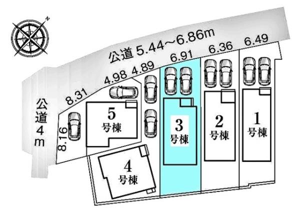 刈谷市井ケ谷町新築戸建全5棟3号棟