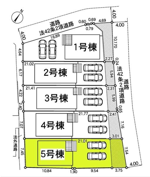 大府市朝日町新築戸建全5棟5号棟