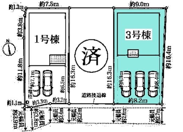 知立市来迎寺町新築戸建全3棟3号棟