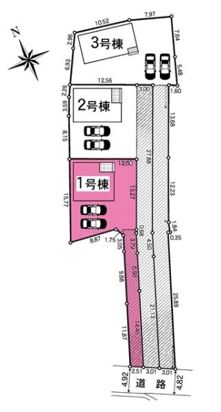 刈谷市西境町新築戸建全3棟1号棟