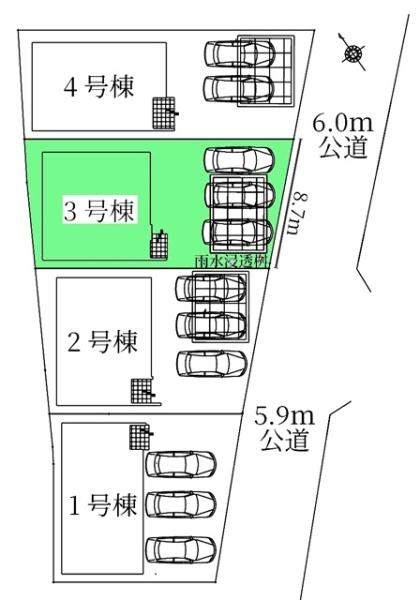 刈谷市泉田町新築戸建全4棟3号棟