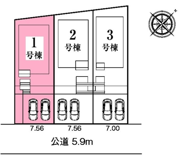 豊田市高美町新築戸建全3棟1号棟