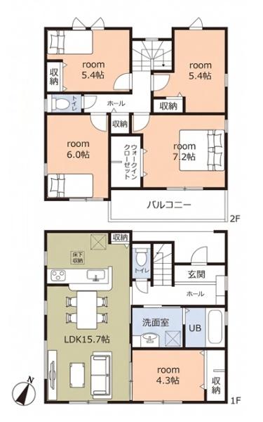 豊田市前山町新築戸建全2棟1号棟