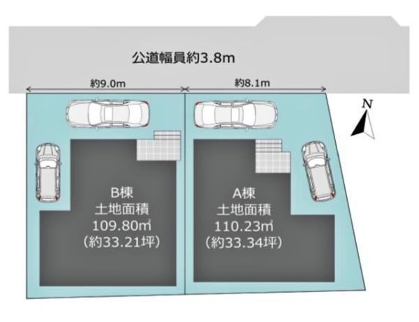 岡崎市栄町新築戸建全2棟A棟