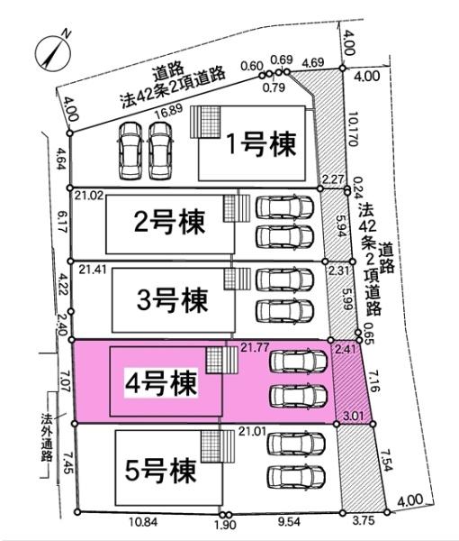 大府市朝日町新築戸建全5棟4号棟