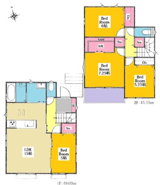 豊田市志賀町新築戸建全2棟B号棟