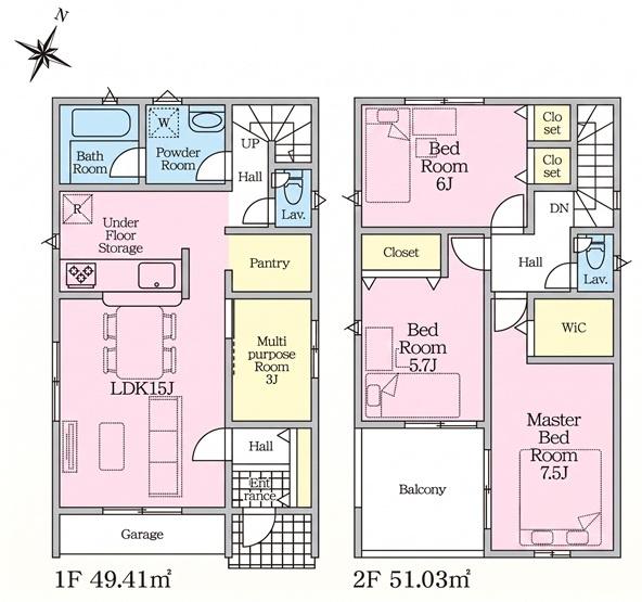 豊田市保見ケ丘新築戸建全2棟1号棟