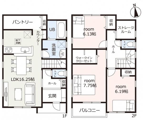 豊明市阿野町新築戸建全6棟2号棟
